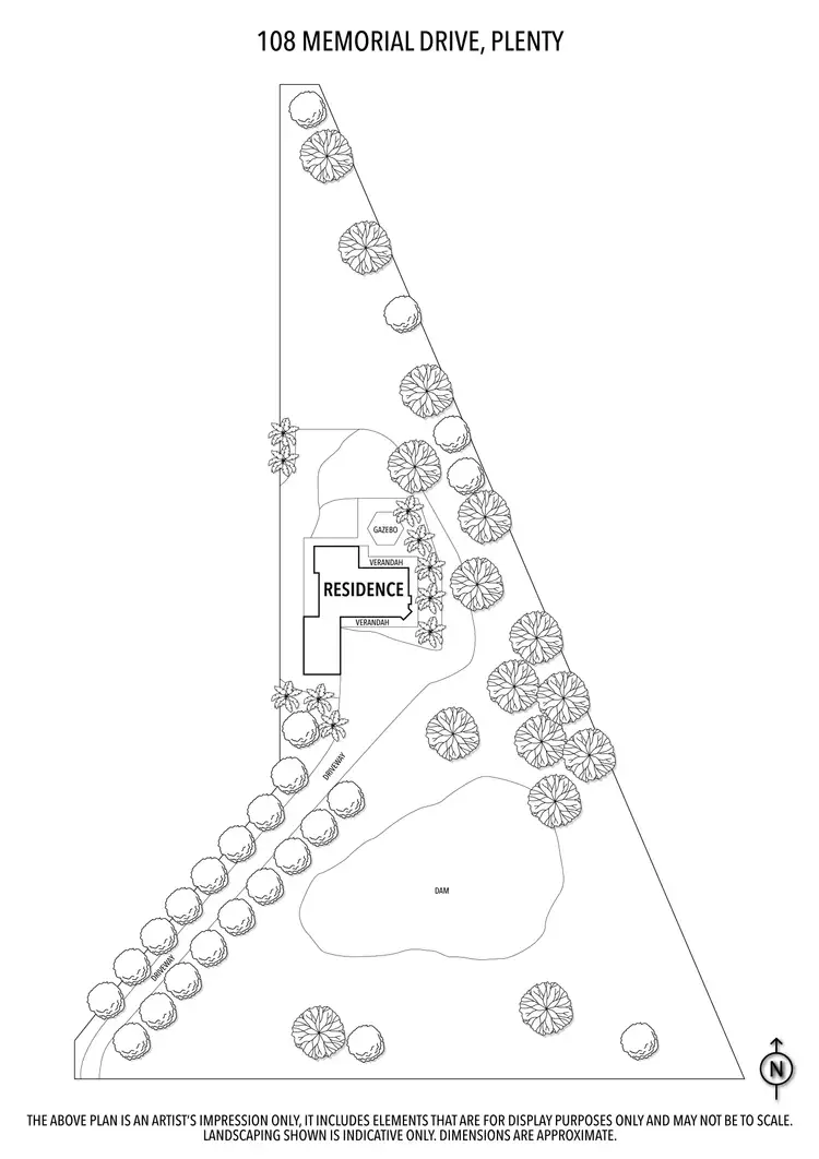 Floorplan of Homely house listing, 108 Memorial Drive, Plenty VIC 3090