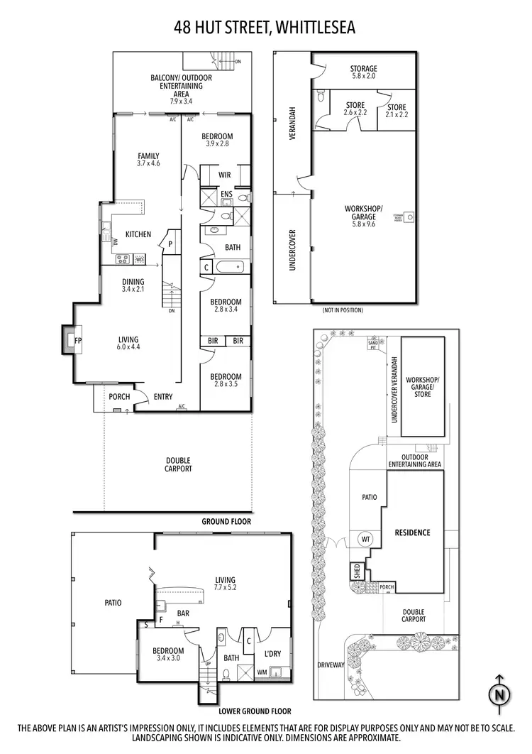 Floorplan of Homely house listing, 48 Hut Street, Whittlesea VIC 3757