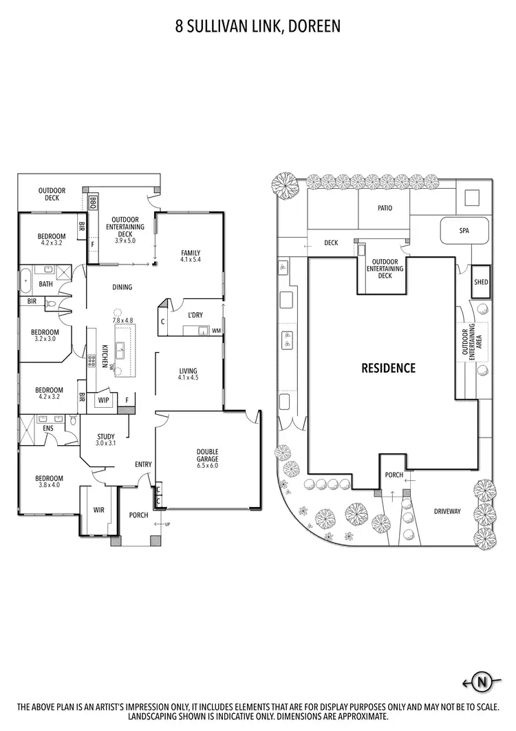 Floorplan of Homely house listing, 8 Sullivan Link, Doreen VIC 3754