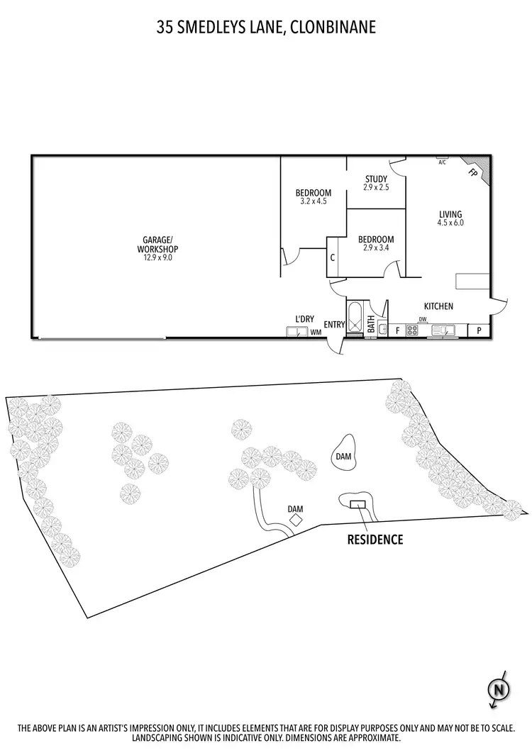 Floorplan of Homely house listing, 35 Smedleys Lane, Clonbinane VIC 3658