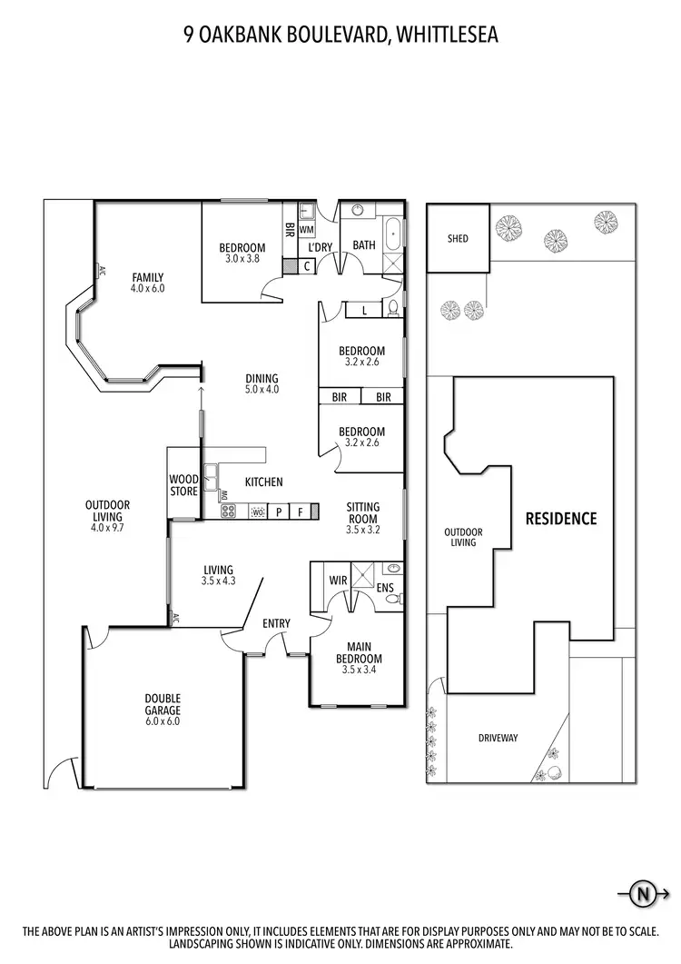 Floorplan of Homely house listing, 9 Oakbank Boulevard, Whittlesea VIC 3757