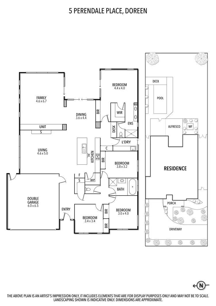 Floorplan of Homely house listing, 5 Perendale Place, Doreen VIC 3754