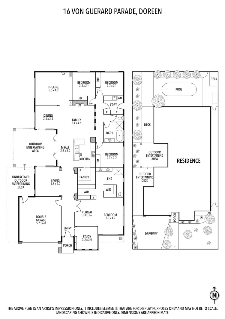 Floorplan of Homely house listing, 16 Von Guerard Parade, Doreen VIC 3754
