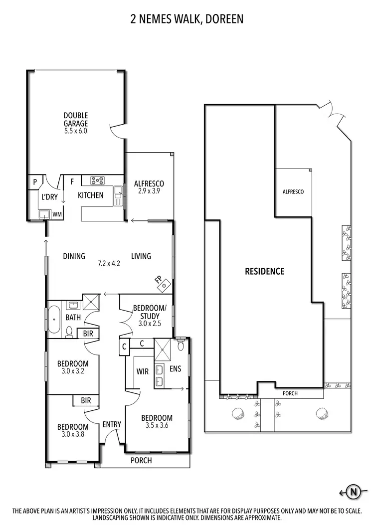 Floorplan of Homely house listing, 2 Nemes Walk, Doreen VIC 3754