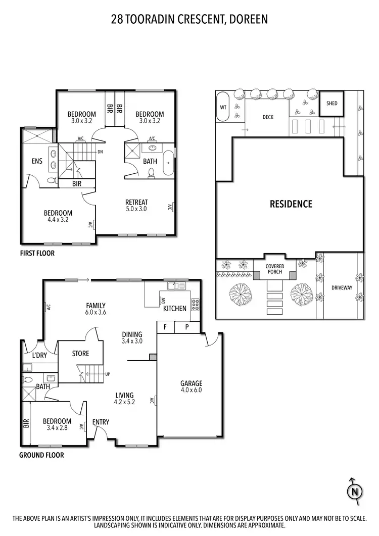 Floorplan of Homely house listing, 28 Tooradin Crescent, Doreen VIC 3754