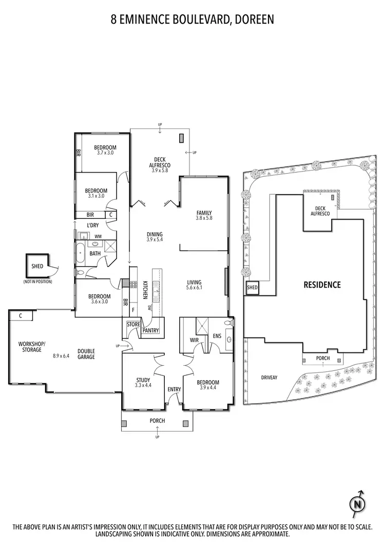 Floorplan of Homely house listing, 8 Eminence Boulevard, Doreen VIC 3754