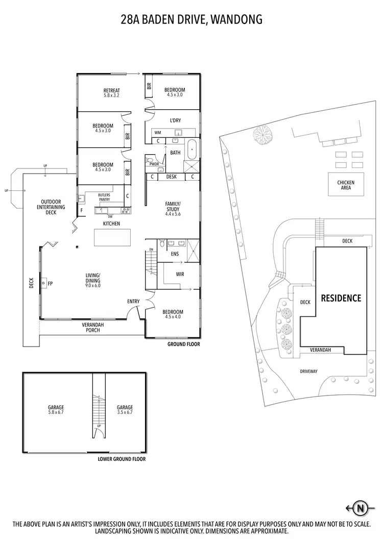 Floorplan of Homely house listing, 28A Baden Drive, Wandong VIC 3758