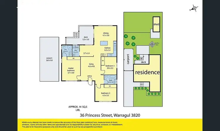 Floorplan of Homely house listing, 36 Princess Street, Warragul VIC 3820