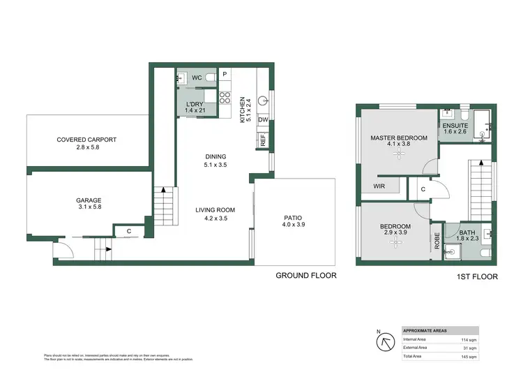 Floorplan of Homely townhouse listing, 8/74 Kenibea Avenue, Kahibah NSW 2290