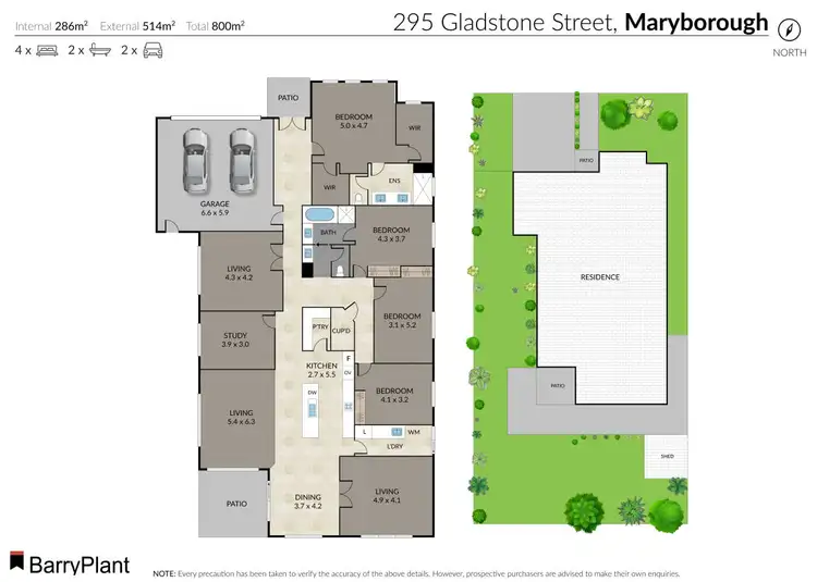 Floorplan of Homely house listing, 295 Gladstone Street, Maryborough VIC 3465