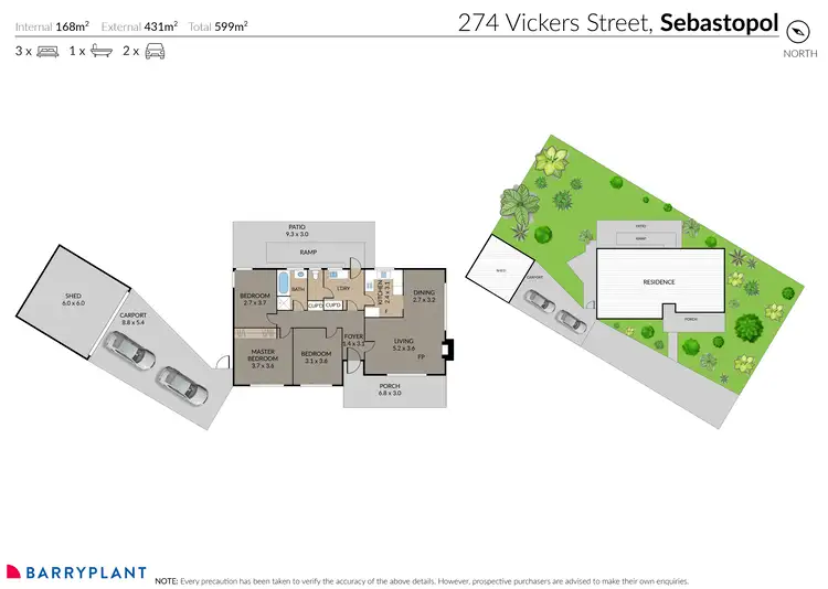Floorplan of Homely house listing, 274 Vickers Street, Sebastopol VIC 3356
