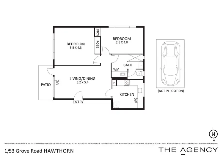 Floorplan of Homely apartment listing, 1/53 Grove Road, Hawthorn VIC 3122