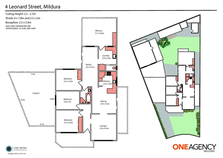 Floorplan of Homely house listing, 4 Leonard Street, Mildura VIC 3500