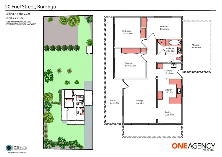 Floorplan of Homely house listing, 20 Friel Street, Buronga NSW 2739