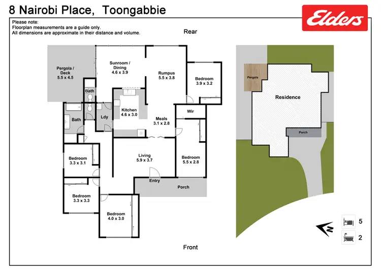 Floorplan of Homely house listing, 8 Nairobi Place, Toongabbie NSW 2146