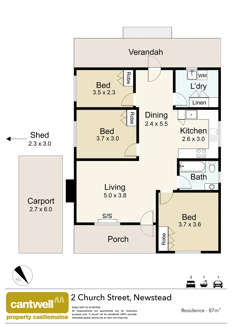 Floorplan of Homely house listing, 2 Church Street, Newstead VIC 3462