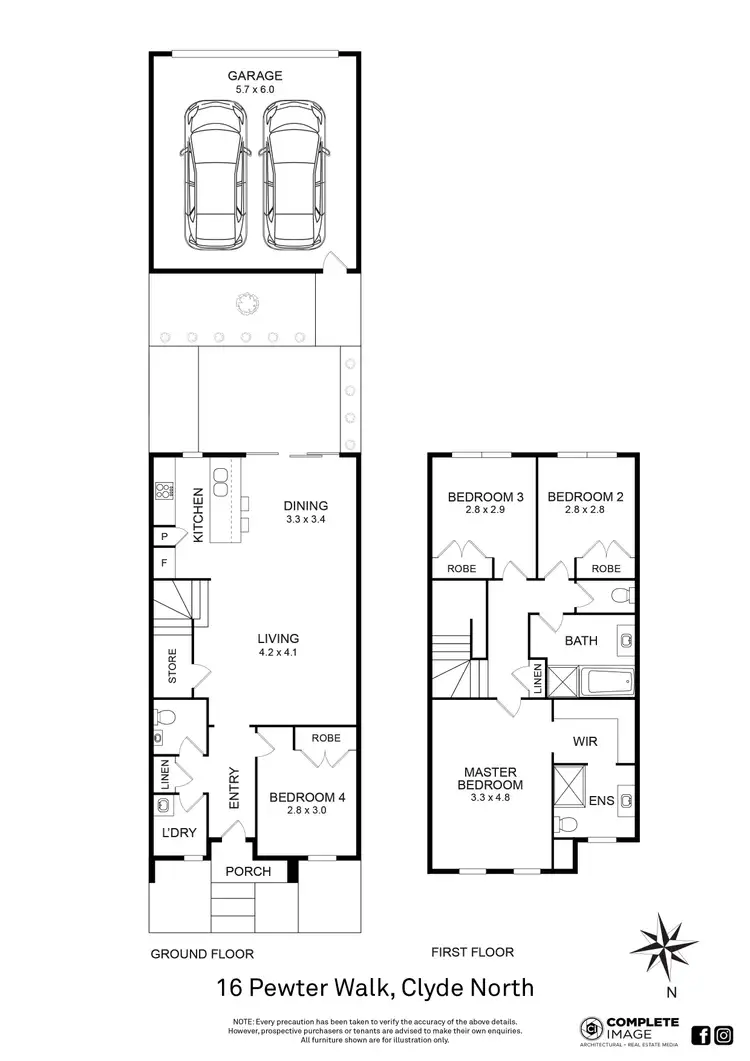 Floorplan of Homely house listing, 16 Pewter Walk, Clyde North VIC 3978