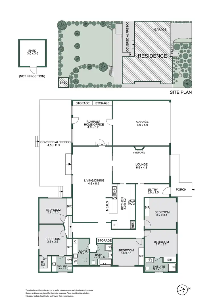 Floorplan of Homely house listing, 37 Hillman Avenue, Mccrae VIC 3938