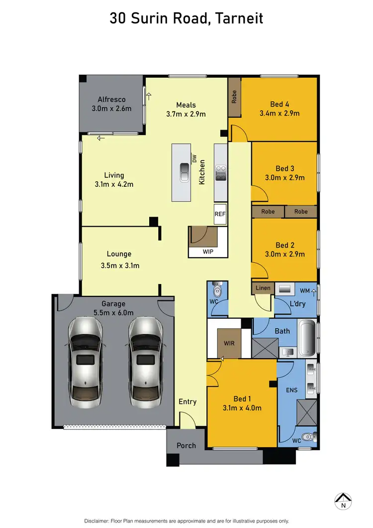 Floorplan of Homely house listing, 30 Surin Road, Tarneit VIC 3029