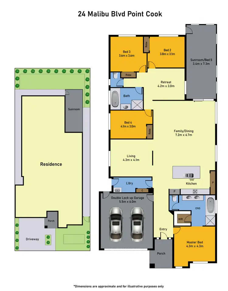 Floorplan of Homely house listing, 24 Malibu Boulevard, Point Cook VIC 3030