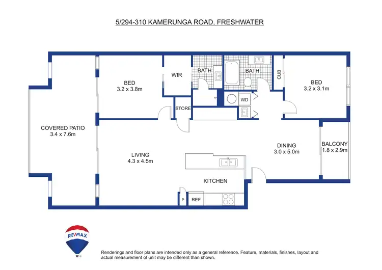 Floorplan of Homely apartment listing, 5/294-310 Kamerunga Road, Freshwater QLD 4870