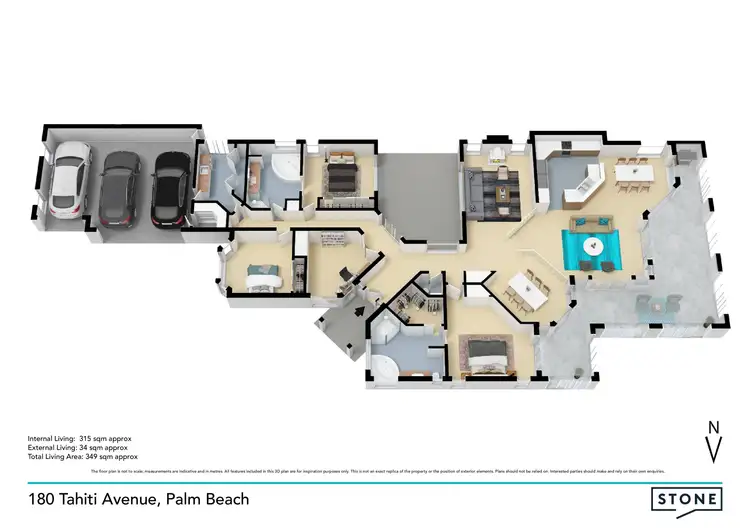 Floorplan of Homely house listing, 180 Tahiti Avenue, Palm Beach QLD 4221