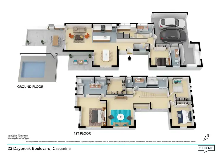 Floorplan of Homely house listing, 23 Daybreak Boulevard, Casuarina NSW 2487