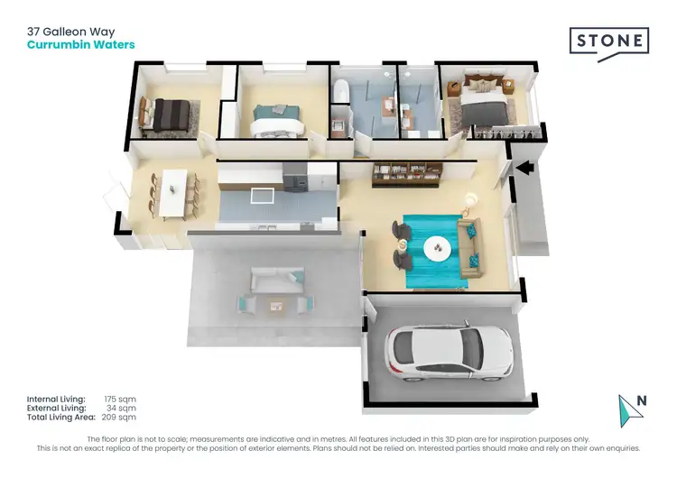 Floorplan of Homely house listing, 37 Galleon Way, Currumbin Waters QLD 4223