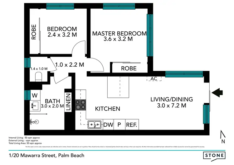 Floorplan of Homely apartment listing, 1/20 Mawarra Street, Palm Beach QLD 4221