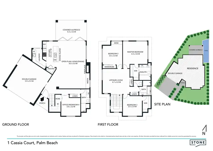 Floorplan of Homely house listing, 1 Cassia Court, Palm Beach QLD 4221