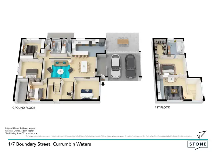 Floorplan of Homely house listing, 1/7 Boundary Street, Currumbin Waters QLD 4223