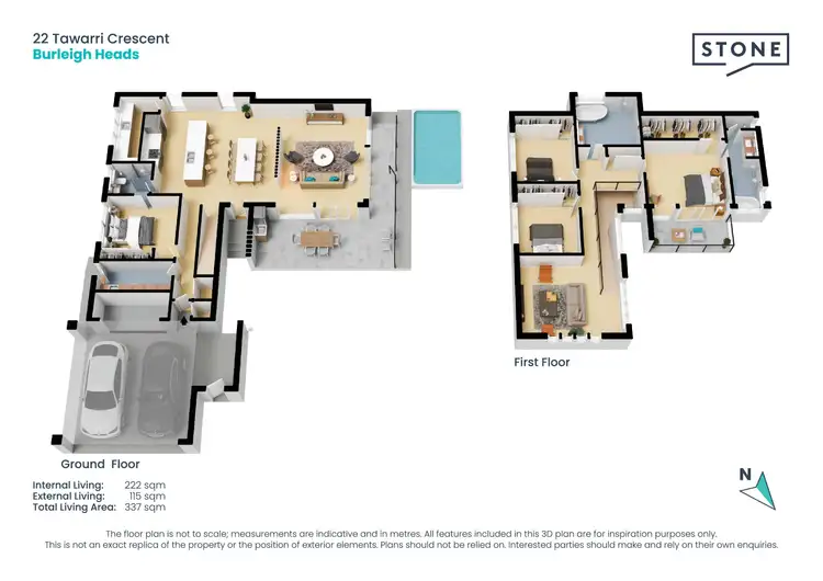 Floorplan of Homely house listing, 22 Tawarri Crescent, Burleigh Heads QLD 4220