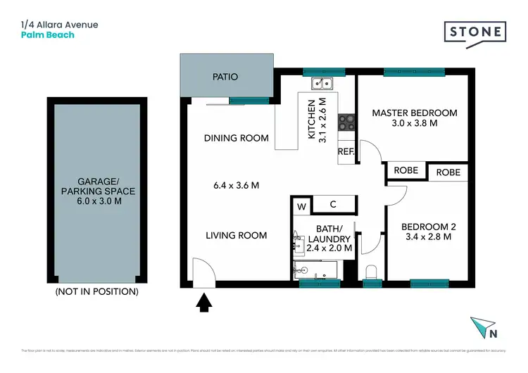 Floorplan of Homely apartment listing, 1/4 Allara Avenue, Palm Beach QLD 4221