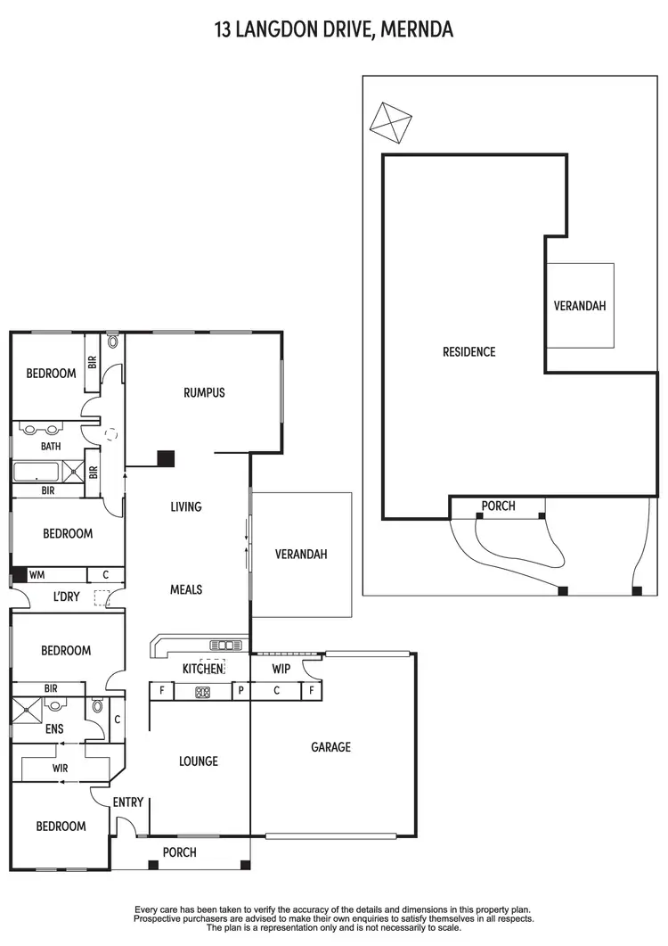 Floorplan of Homely house listing, 13 Langdon Drive, Mernda VIC 3754