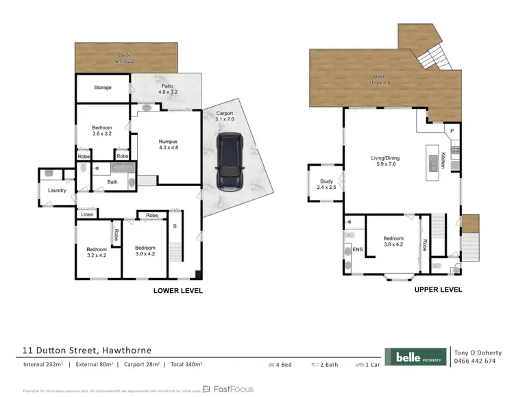 Floorplan of Homely house listing, 11 Dutton Street, Hawthorne QLD 4171