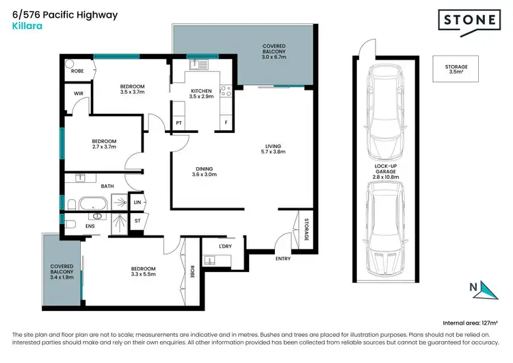 Floorplan of Homely apartment listing, 6/576 Pacific Highway, Killara NSW 2071