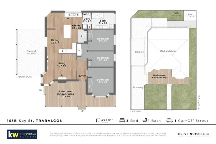 Floorplan of Homely house listing, 165B Kay Street, Traralgon VIC 3844