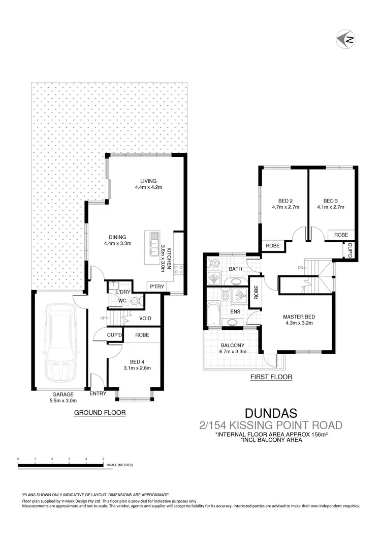 Floorplan of Homely townhouse listing, 2/154 Kissing Point Road, Dundas NSW 2117