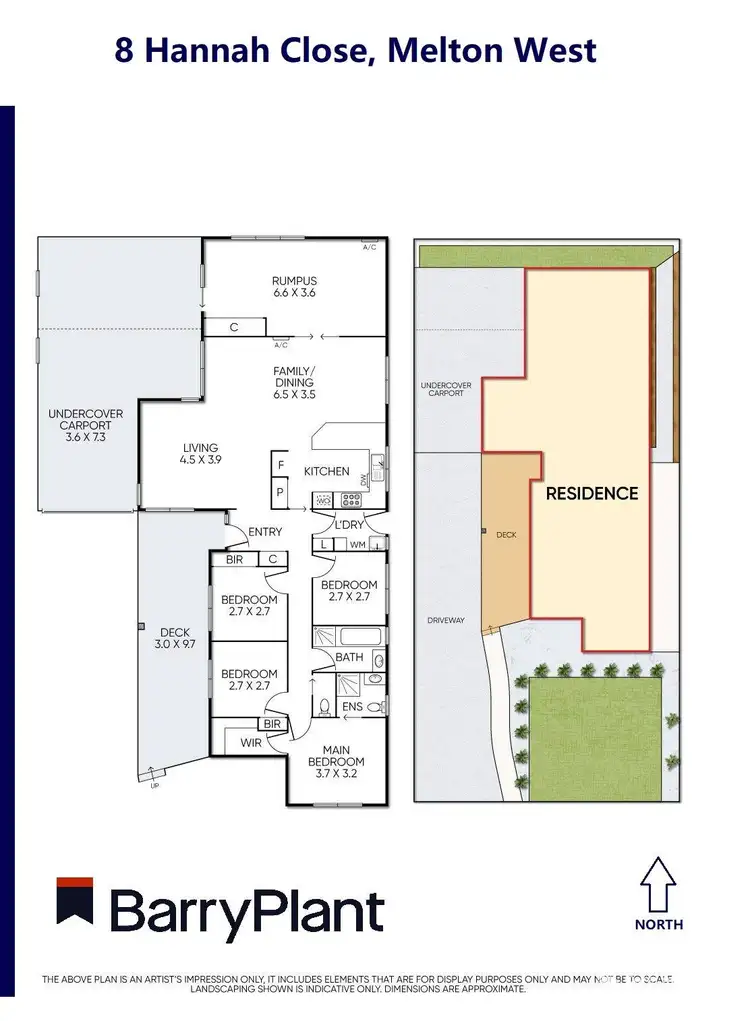 Floorplan of Homely house listing, 8 Hannah Close, Melton West VIC 3337