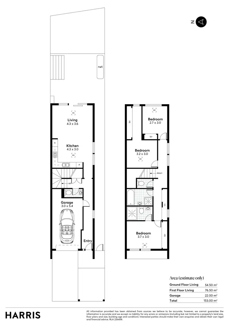 Floorplan of Homely townhouse listing, 1D Dunbar Avenue, Morphettville SA 5043