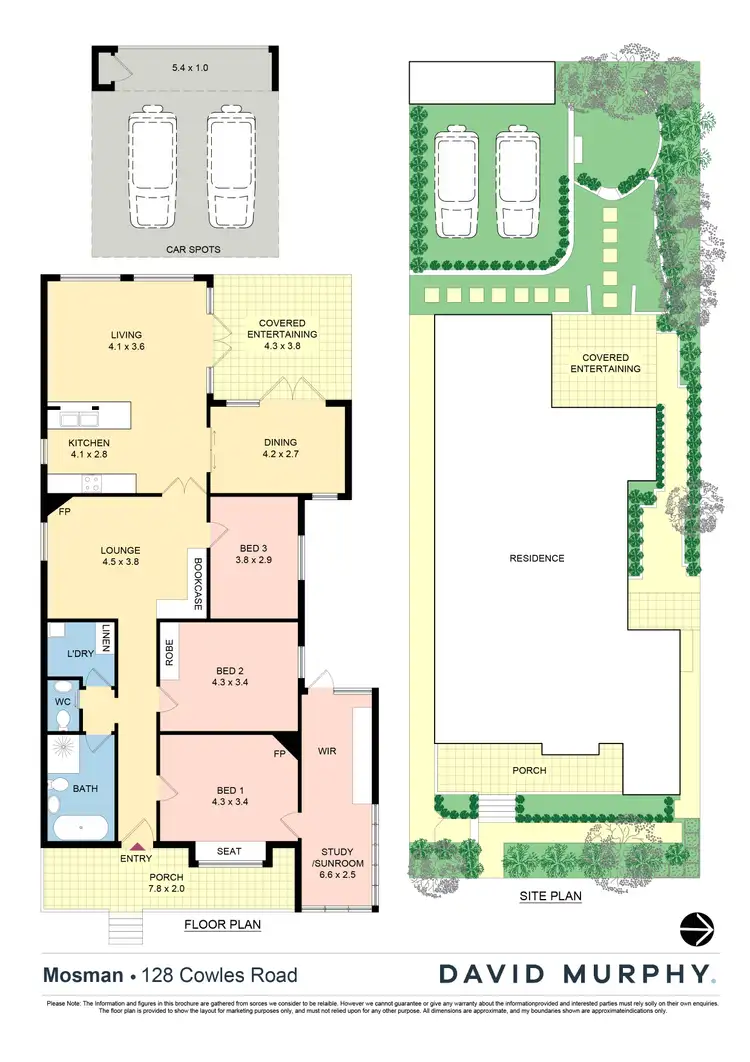 Floorplan of Homely house listing, 128 Cowles Road, Mosman NSW 2088