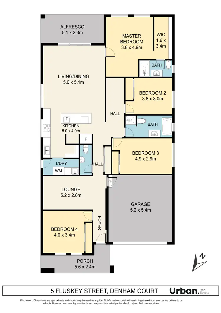 Floorplan of Homely house listing, 5 Fluskey Street, Denham Court NSW 2565