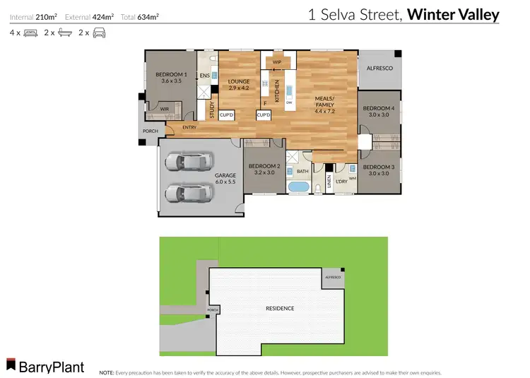 Floorplan of Homely house listing, 1 Selva Street, Winter Valley VIC 3358
