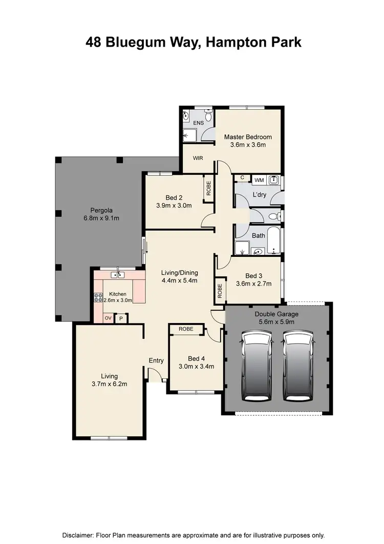 Floorplan of Homely house listing, 48 Bluegum Way, Hampton Park VIC 3976
