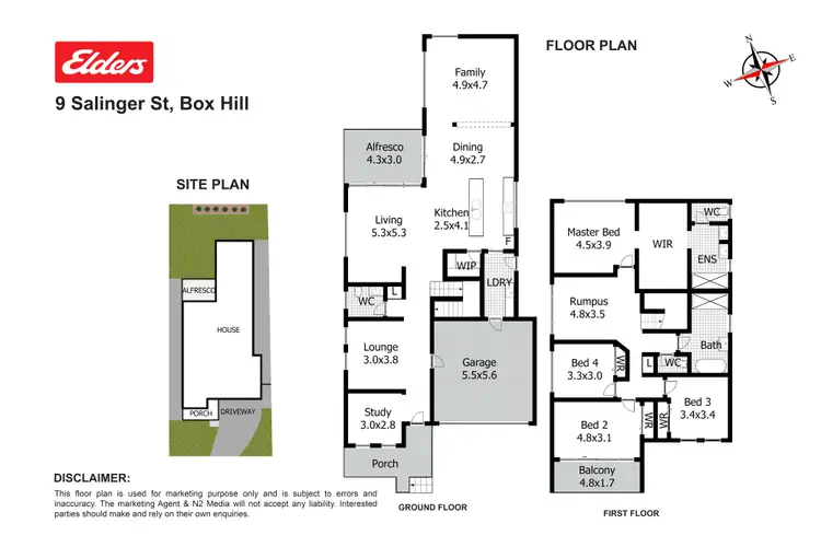 Floorplan of Homely house listing, 9 Salinger Street, Box Hill NSW 2765