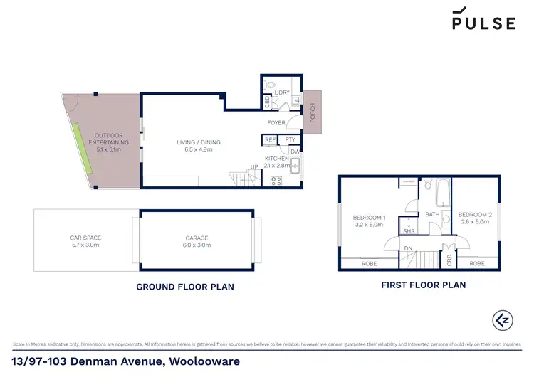 Floorplan of Homely townhouse listing, 13/97 Denman Avenue, Woolooware NSW 2230