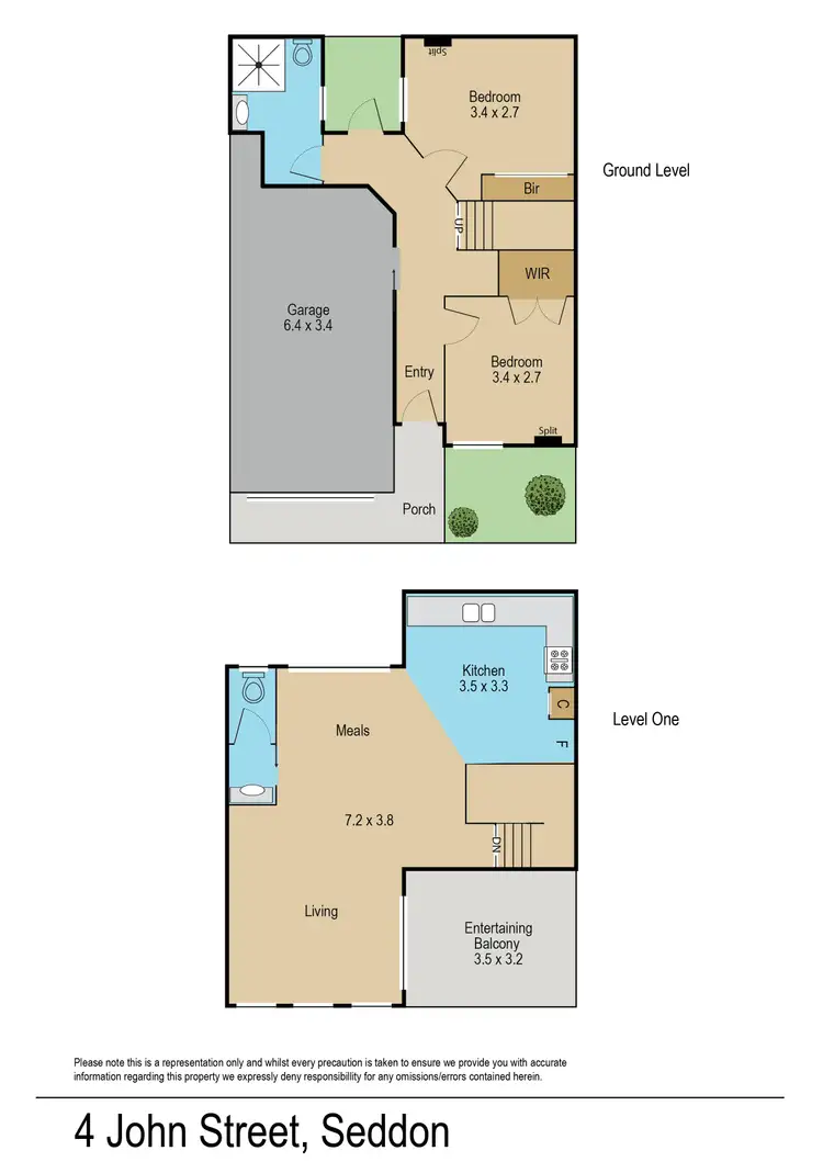 Floorplan of Homely house listing, 4 John Street, Seddon VIC 3011