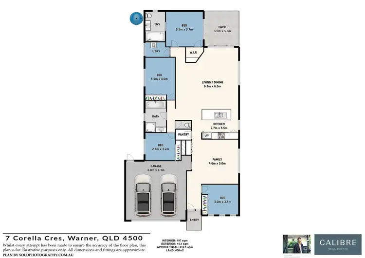 Floorplan of Homely house listing, 7 Corella Crescent, Warner QLD 4500