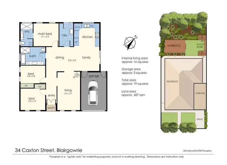 Floorplan of Homely house listing, 34 Caxton Street, Blairgowrie VIC 3942