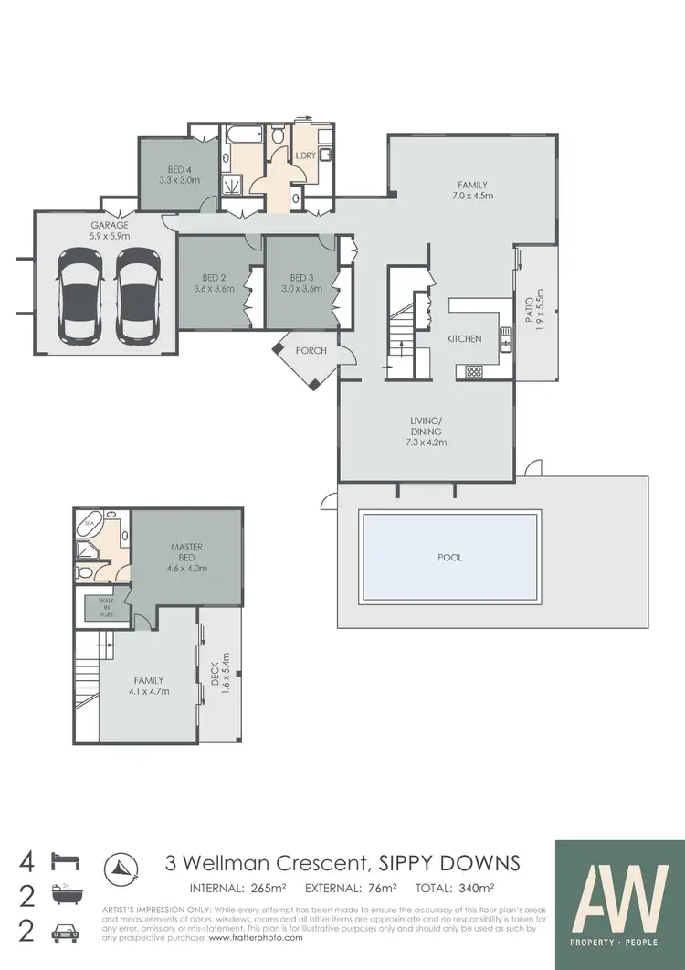 Floorplan of Homely house listing, 3 Wellman Crescent, Sippy Downs QLD 4556